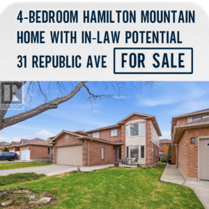 4-Bedroom Hamilton Mountain Home with In-Law Potential