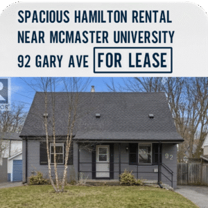 Spacious Hamilton Rental near McMaster University | 92 Gary Ave