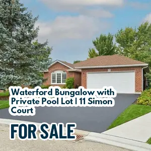 Waterford Bungalow with Private Pool Lot | 11 Simon Court